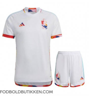 Belgien Udebanetrøje Børn VM 2022 Kortærmet (+ Korte bukser)